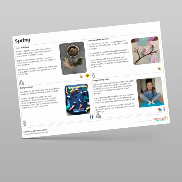 An image of the Spring Provision Enhancement Planning Resource