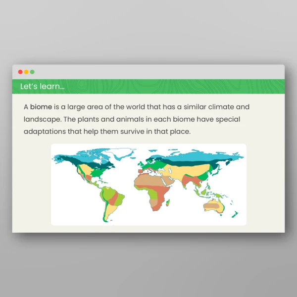 An image of the Biomes Around the World Geography PPT Resource