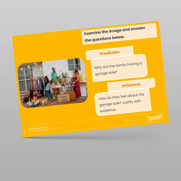 An image of the Spring 2 Week 2 Wake Up and Work Resource