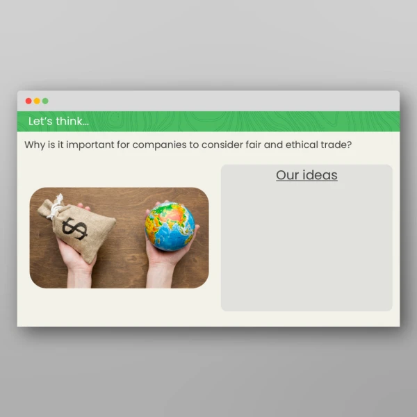 An image of the Fair and Ethical Trading Geography PPT Resource