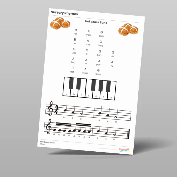 An image of the Nursery Rhyme Sheet Music Resource