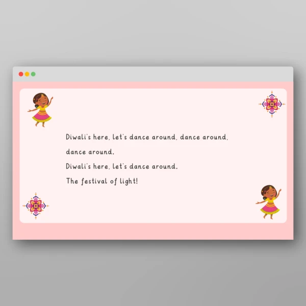 An image of the Diwali Rhymes Resource