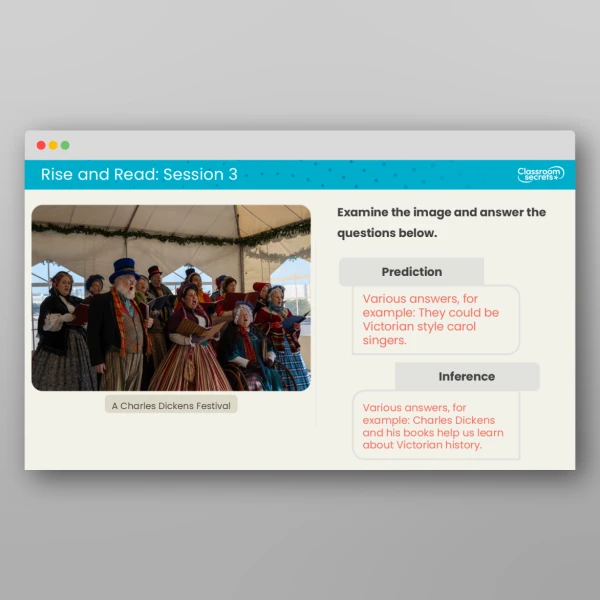 An image of the Rise and Read Charles Dickens Resource