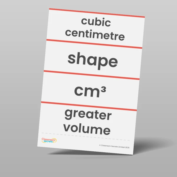 An image of the Volume Vocabulary Pack Resource