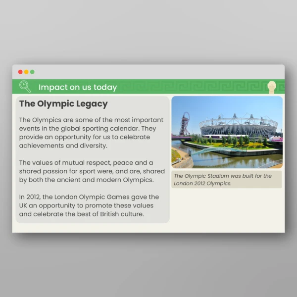 An image of the Lesson 5: How Do the First Olympic Games Compare to Today's Olympics? PPT Resource
