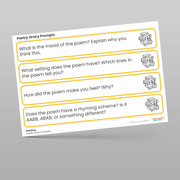 An image of the Poetry Oracy Prompts Resource