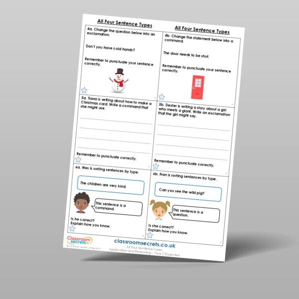 An image of the All Four Sentence Types Application and Reasoning Resource