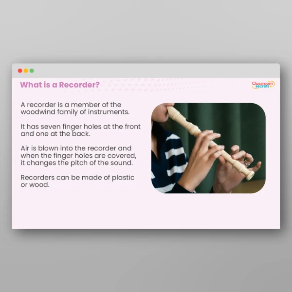 An image of the All About the Recorder Assembly Resource