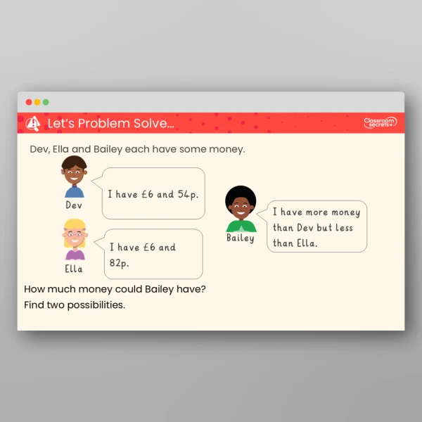 An image of the Compare Amounts of Money Teaching PPT Resource