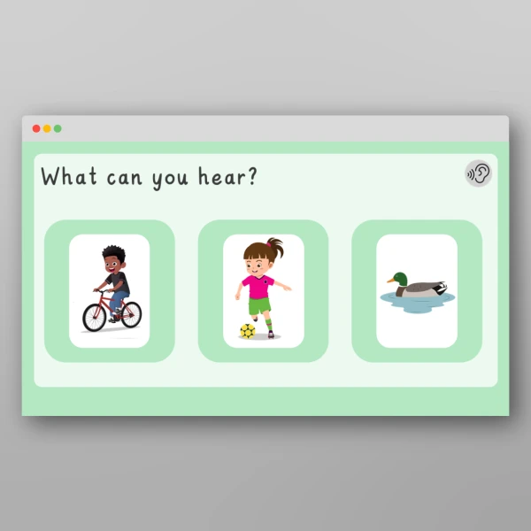 An image of the Phase 1 Phonics Environmental Sounds Park PPT Resource