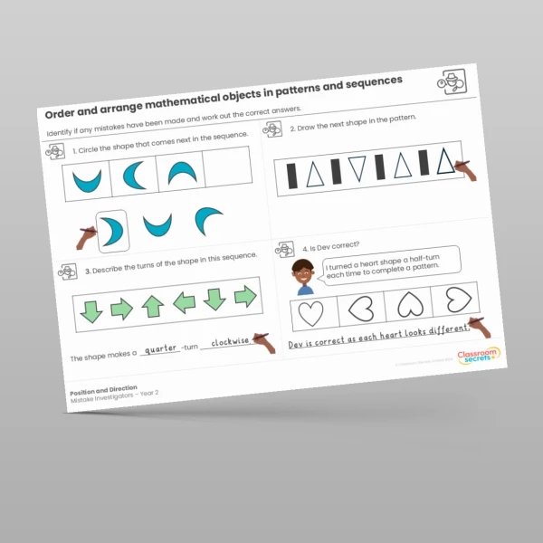 An image of the Position and Direction Mistake Investigators Resource