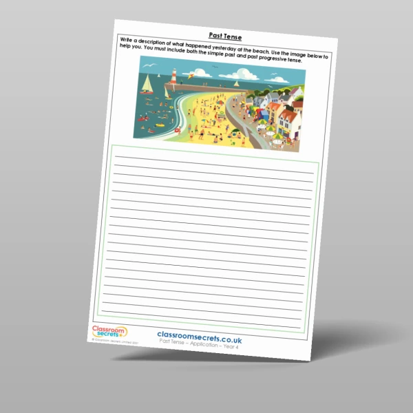 An image of the Past Tense Application Resource