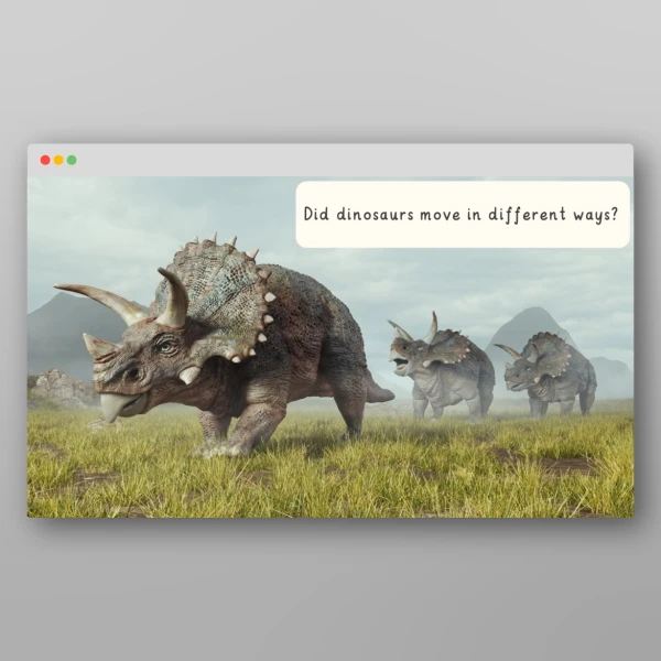 An image of the Dinosaurs I Wonder Discussion Prompts Resource