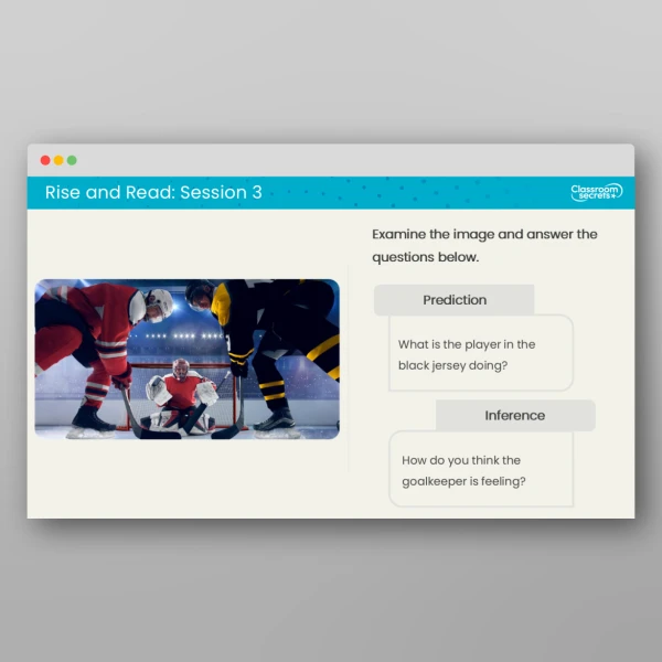 An image of the Rise and Read Ice Hockey Resource