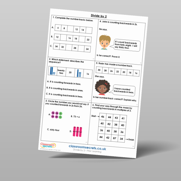 Year 2 Divide By 2 Pl Resource | Classroom Secrets