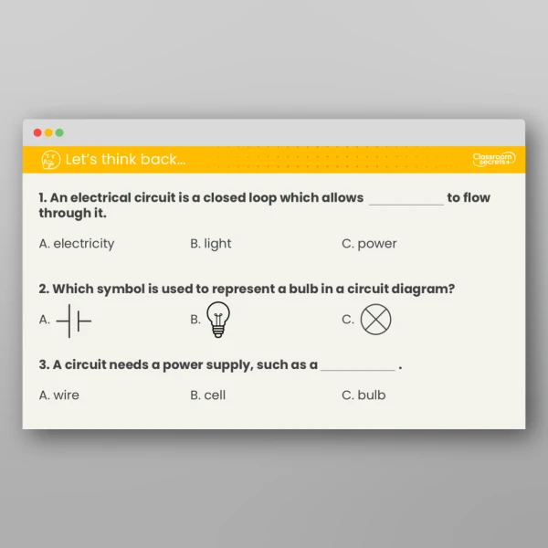 An image of the Lesson 3: Is it a Circuit? Investigation Resource