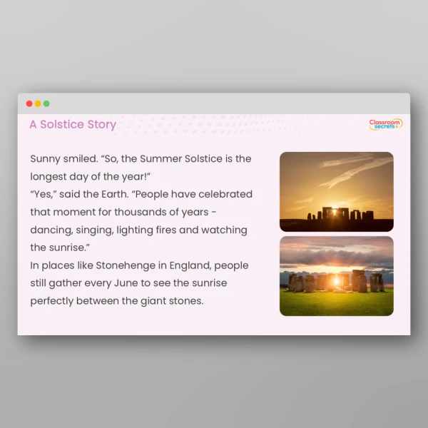 An image of the Whole School Assembly A Solstice Story Resource