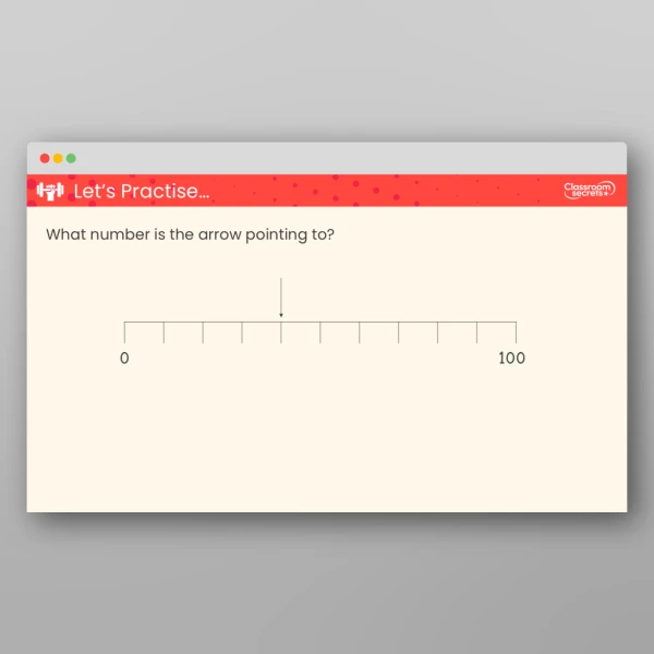 An image of the 10s on the Number Line to 100 Teaching PPT Resource