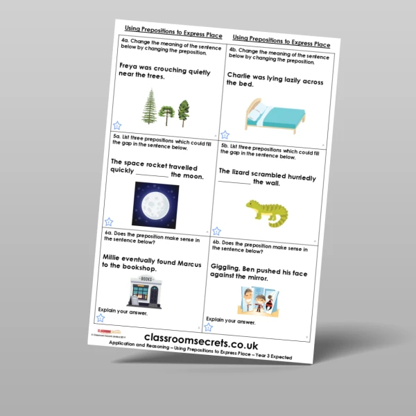 An image of the Using Prepositions to Express Place Application and Reasoning Resource
