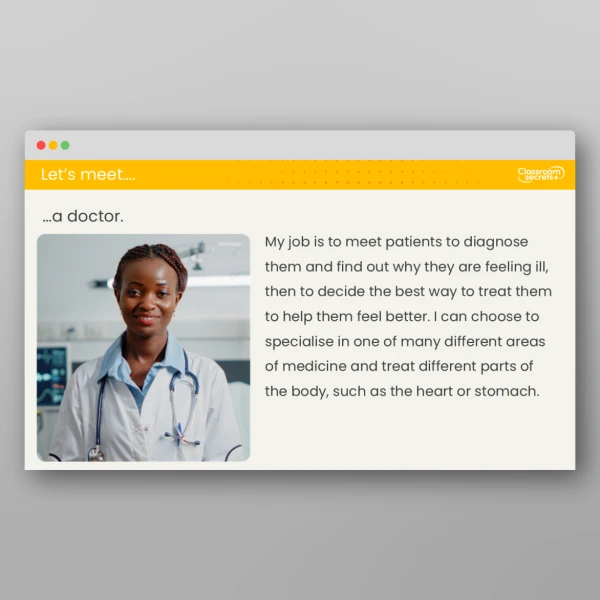 An image of the Lesson 6: What are the Different Parts of the Body? Investigation Resource