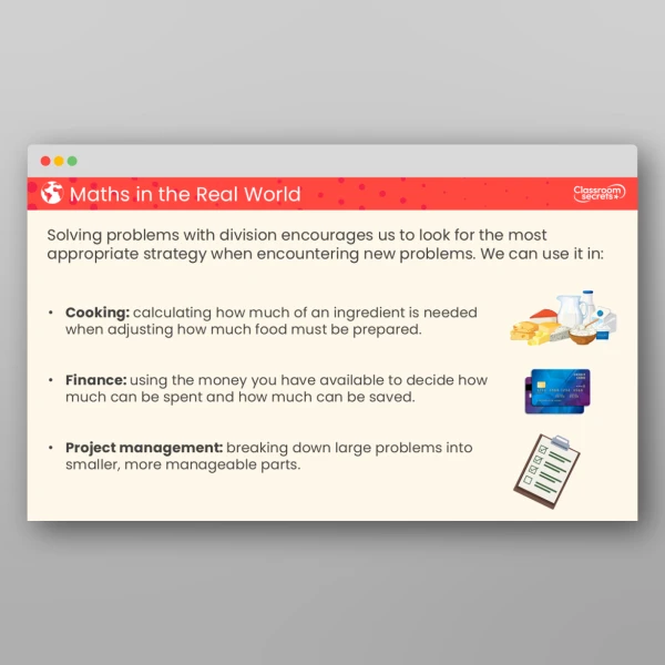 An image of the Solve Problems with Division Teaching PowerPoint Resource