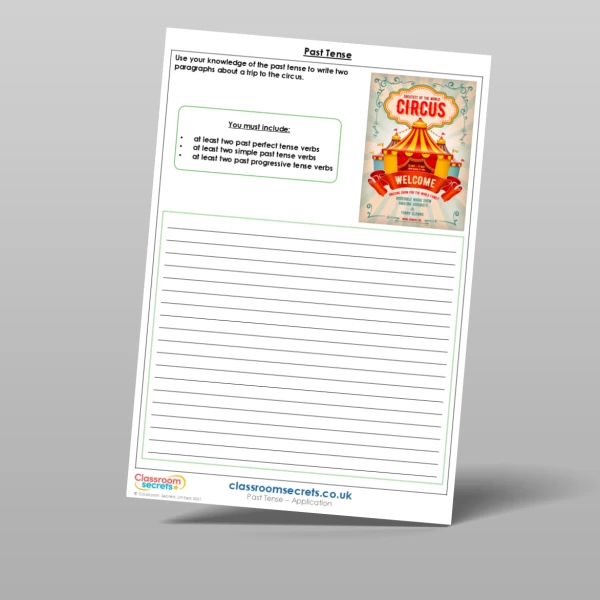 An image of the Past Tense Application Resource
