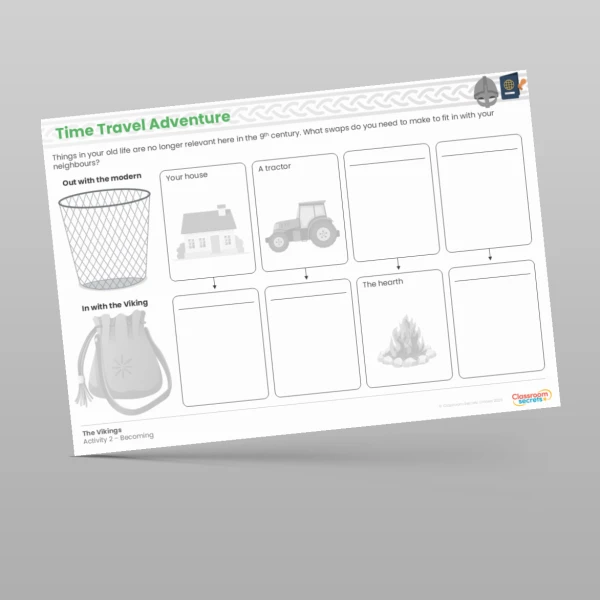 An image of the Time Travel Adventure - The Vikings Resource