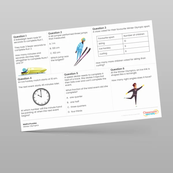 An image of the Early Morning Work Winter Olympics Resource