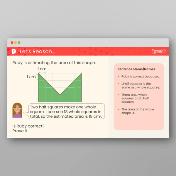 An image of the Estimate Area Teaching PPT Resource