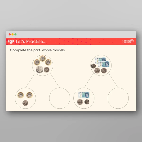 An image of the Subtract Money Teaching PPT Resource