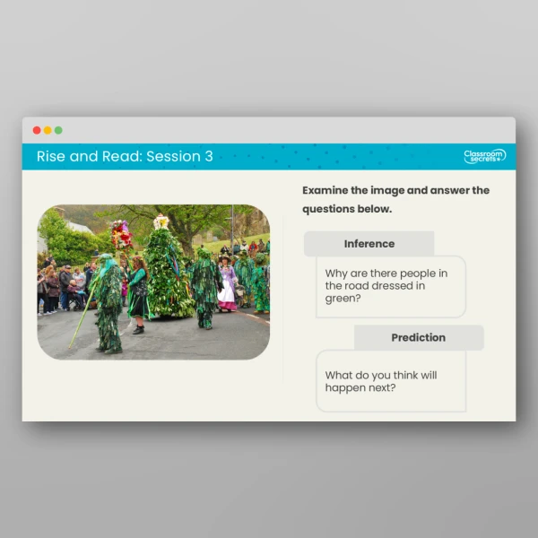 An image of the Rise and Read Jack o' the Green Resource