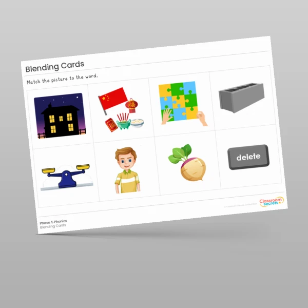 An image of the Blending Cards: e-e Resource