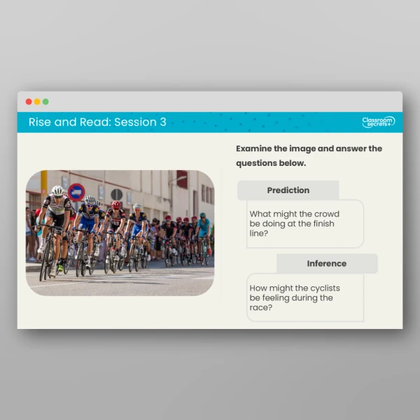 An image of the Rise and Read Tour de France Resource