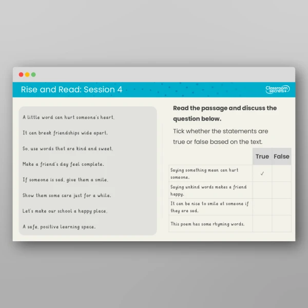 An image of the Rise and Read Anti-Bullying Week Resource