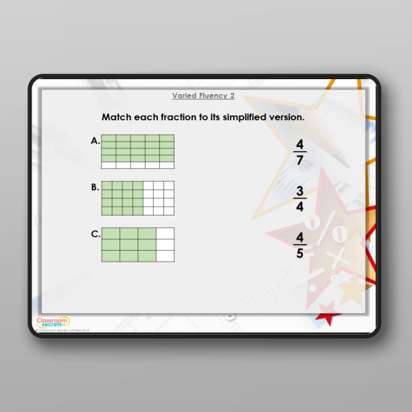 Free Year 6 Equivalent Fractions And Simplifying Modelling Ppt Resource ...