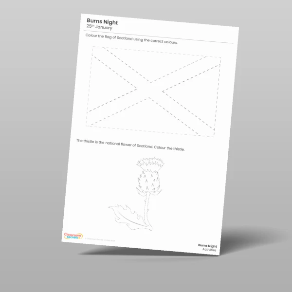 An image of the Burns Night Activity Pack Resource