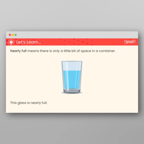 An image of the Full and Empty Teaching PPT Resource