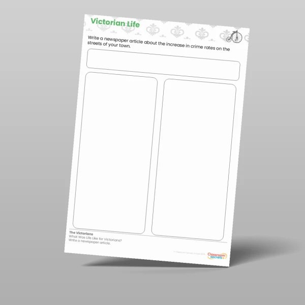 An image of the Lesson 5: What Was Life Like for Victorians? Worksheet Resource