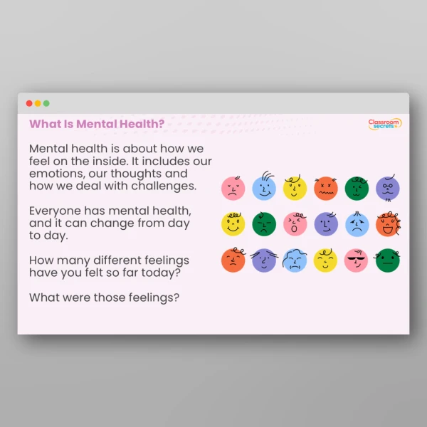 An image of the Children's Mental Health Week Whole School Assembly Resource