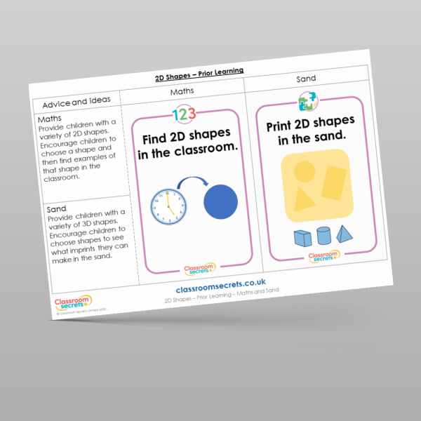 Year 1 Recognise And Name 2d Shapes Prior Learning Resource | Classroom ...