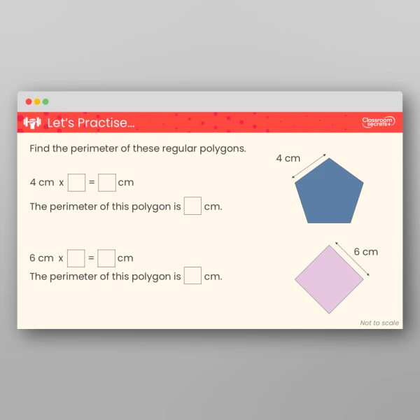 An image of the Perimeter of Polygons Teaching PPT Resource