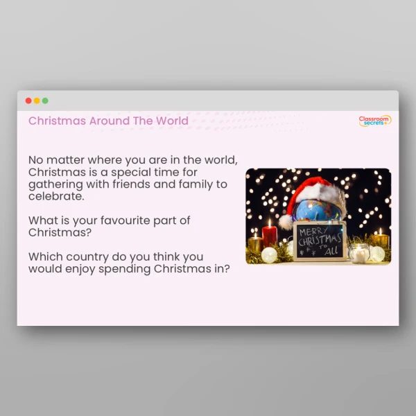 An image of the Christmas Around the World Whole School Assembly PPT Resource