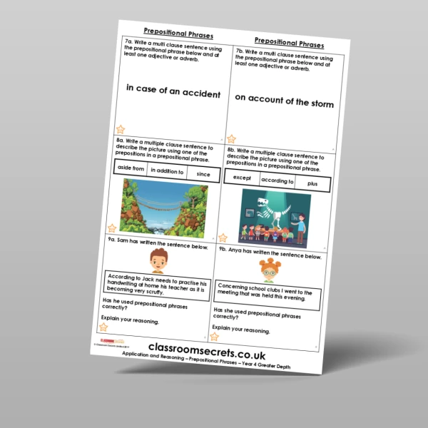 An image of the Prepositional Phrases Application and Reasoning Resource