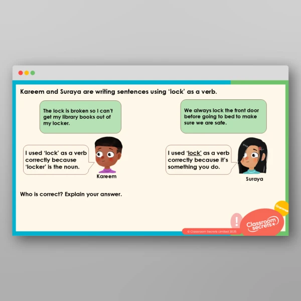 An image of the Word Classes Teaching PPT Resource