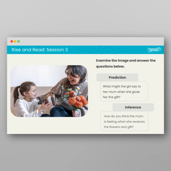 An image of the Rise and Read Mother's Day Resource