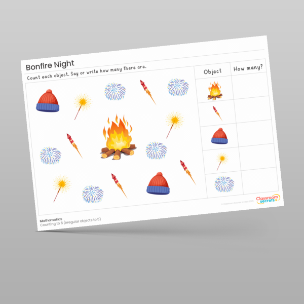 Eyfs Bonfire Night Maths Activities Resource | Classroom Secrets