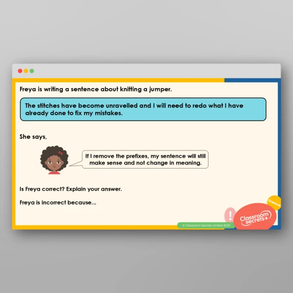 An image of the Consolidating Prefixes Teaching PPT Resource