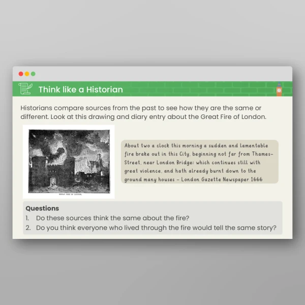 An image of the Lesson 3: What Happened During the Fire? PPT Resource