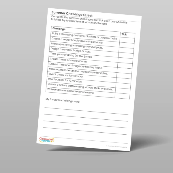 An image of the Keep Busy Activity Pack Resource