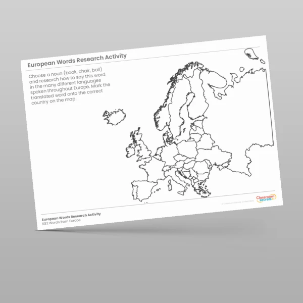 An image of the European Words Research Activity Resource